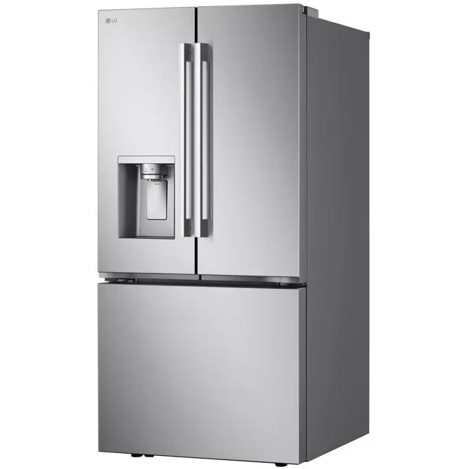 LG 25 cu.ft. 3-Door French Door Refrigerator with Hybrid Handle Design and External Ice and Water Dispenser LF25H6330S IMAGE 4