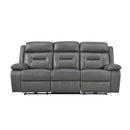  Mazin Furniture Laconia 9629DGY-3PW Power Double Reclining Sofa IMAGE 1