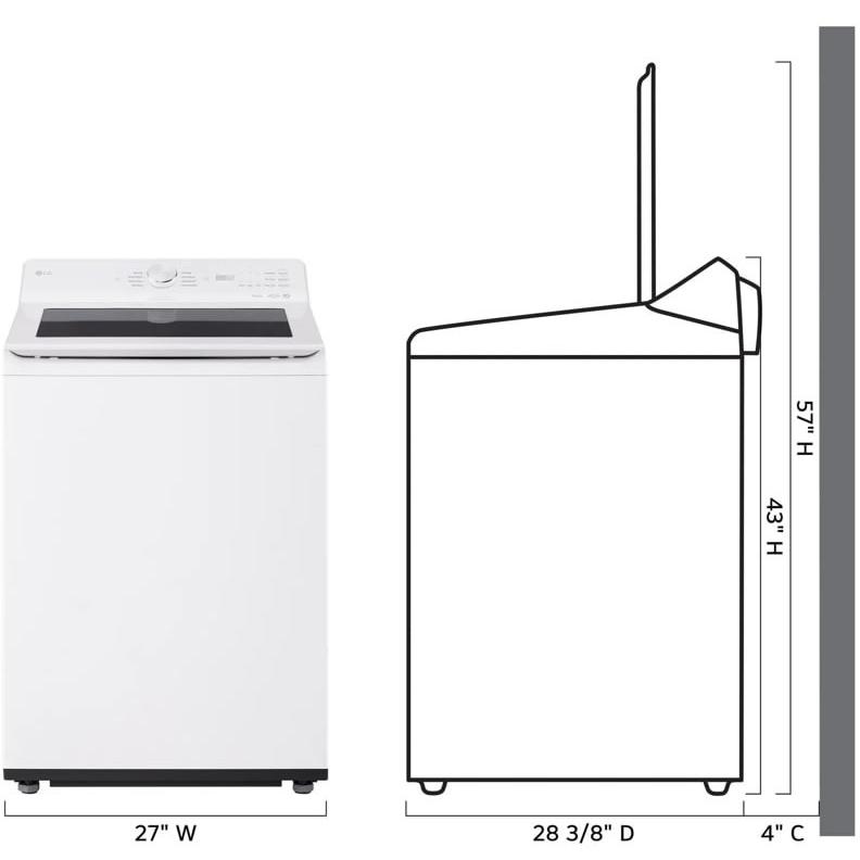 LG Top Loading Washer with EasyUnload™ WT8200CW IMAGE 16