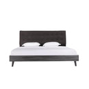  Mazin Furniture Saiya 1962DGK King Bed with Upholstered Headboard, Dark Grey IMAGE 1