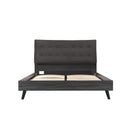  Mazin Furniture Saiya 1962DGQ Queen Bed with Upholstered Headboard, Dark Grey IMAGE 4
