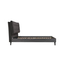  Mazin Furniture Saiya 1962DGQ Queen Bed with Upholstered Headboard, Dark Grey IMAGE 6