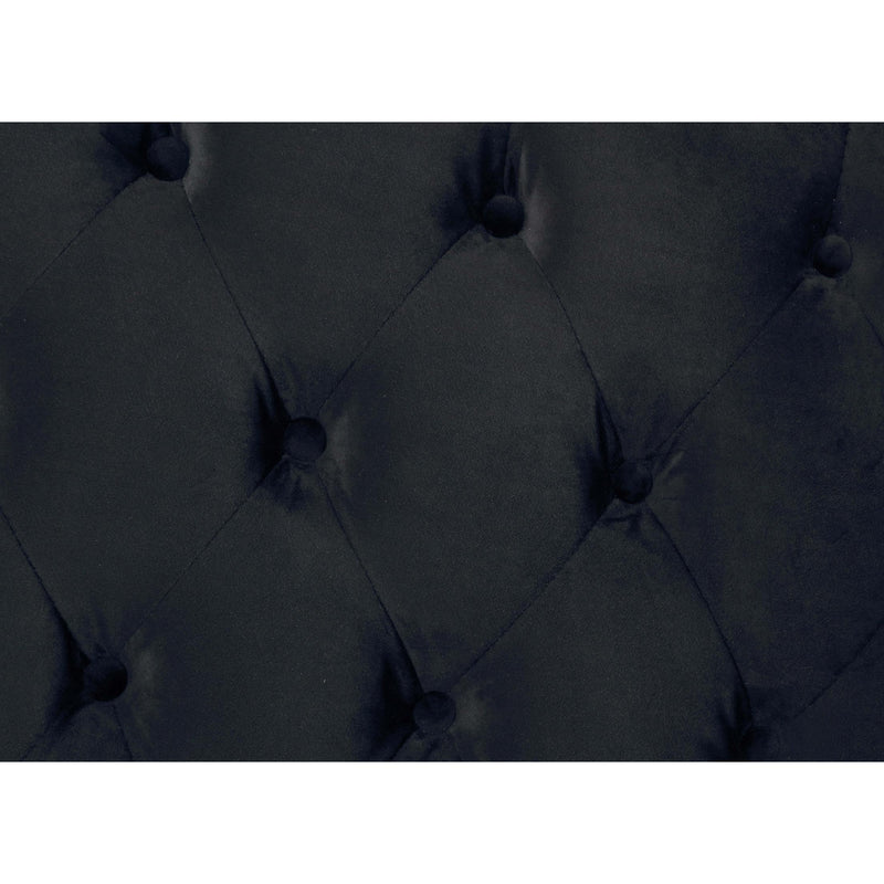  Mazin Furniture Deirdre 1992BKQ Queen Upholstered Platform Bed, Black IMAGE 4