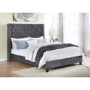  Mazin Furniture Deirdre 1992GYK King Upholstered Platform Bed, Grey IMAGE 6