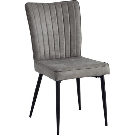  Mazin Furniture Leander 5915GBS Side Chair, Grey-Brown IMAGE 1