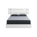  Mazin Furniture Dream DRBWHLT02 King Panel Bed, White Lacquer IMAGE 1