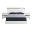  Mazin Furniture Dream DRBWHLT02 King Panel Bed, White Lacquer IMAGE 5