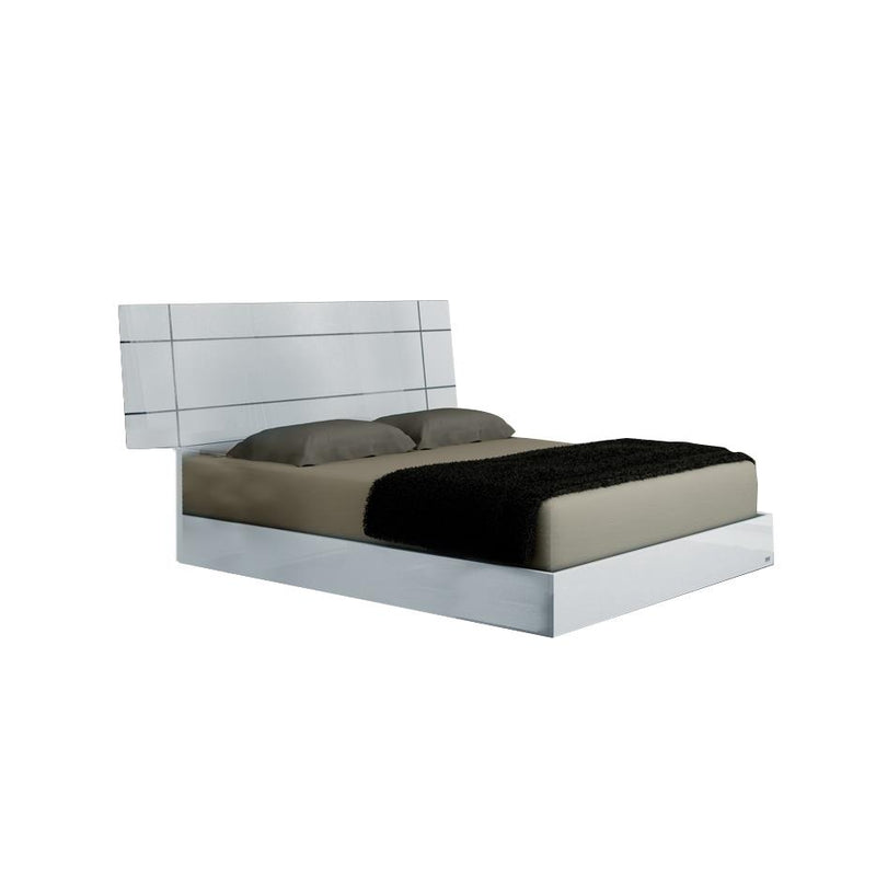  Mazin Furniture Dream DRBWHLT02 King Panel Bed, White Lacquer IMAGE 6