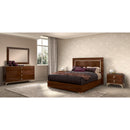  Mazin Furniture Eva EABNOLT05 Queen Panel Bed with LED Headboard & Eco Slats IMAGE 4