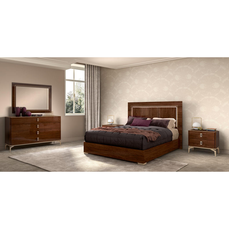  Mazin Furniture Eva EABNOLT05 Queen Panel Bed with LED Headboard & Eco Slats IMAGE 4