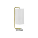  Monarch I 9636 20"H Table Lamp - White Marble/Ivory Shade IMAGE 3