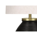  Monarch I 9715 25"H Table Lamp - Black Concrete/Ivory Shade IMAGE 5