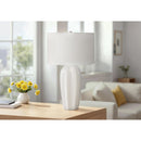  Monarch I 9731 27"H Table Lamp - Cream Ceramic/Ivory Shade IMAGE 1