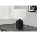  Monarch I 9734 23"H Table Lamp - Black Rattan/Ivory Shade IMAGE 1