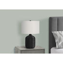  Monarch I 9734 23"H Table Lamp - Black Rattan/Ivory Shade IMAGE 2