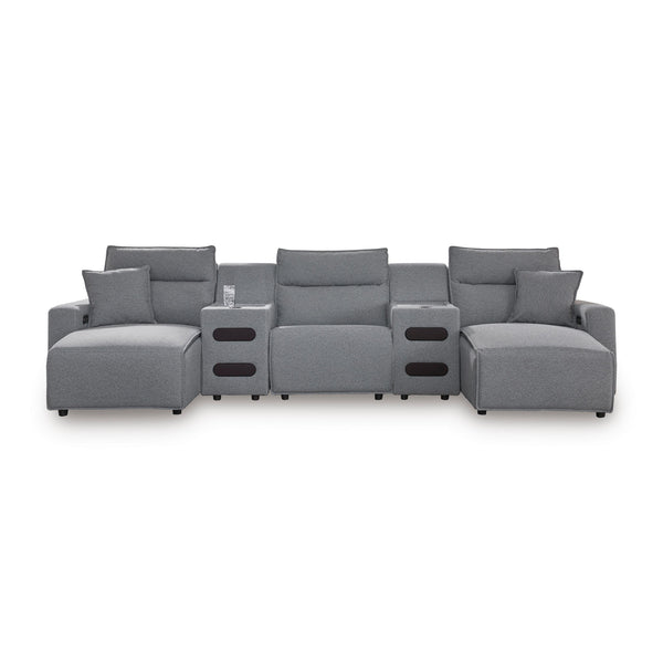  Signature Design by Ashley Modmax 65906S15 5 pc Power Reclining Sectional with Chaise IMAGE 1