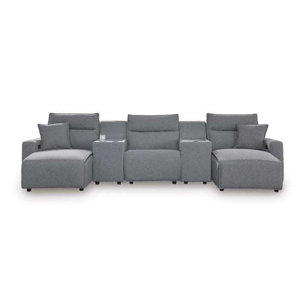  Signature Design by Ashley Modmax 65906S16 5 pc Power Reclining Sectional with Chaise IMAGE 1