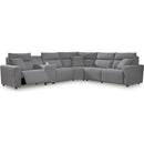  Signature Design by Ashley Modmax 65906S36 6 pc Reclining Sectional with Storage Console IMAGE 1