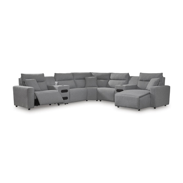  Signature Design by Ashley Modmax 65906S7 7 pc Power Reclining Sectional with Chaise IMAGE 1