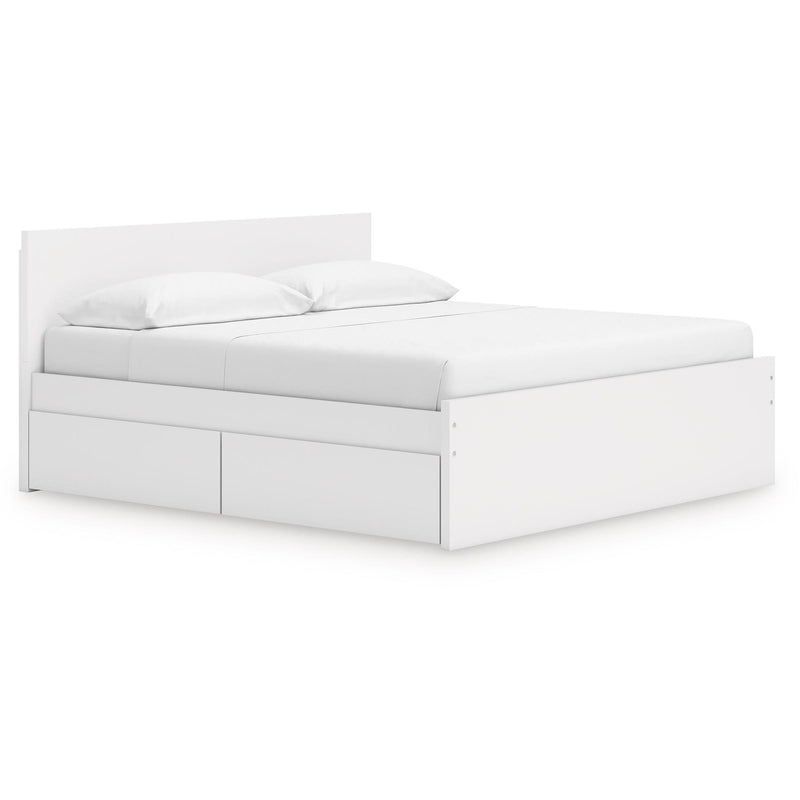  Signature Design by Ashley Onita EB9630B21 King Panel Platform Bed with 2 Side Storage IMAGE 1