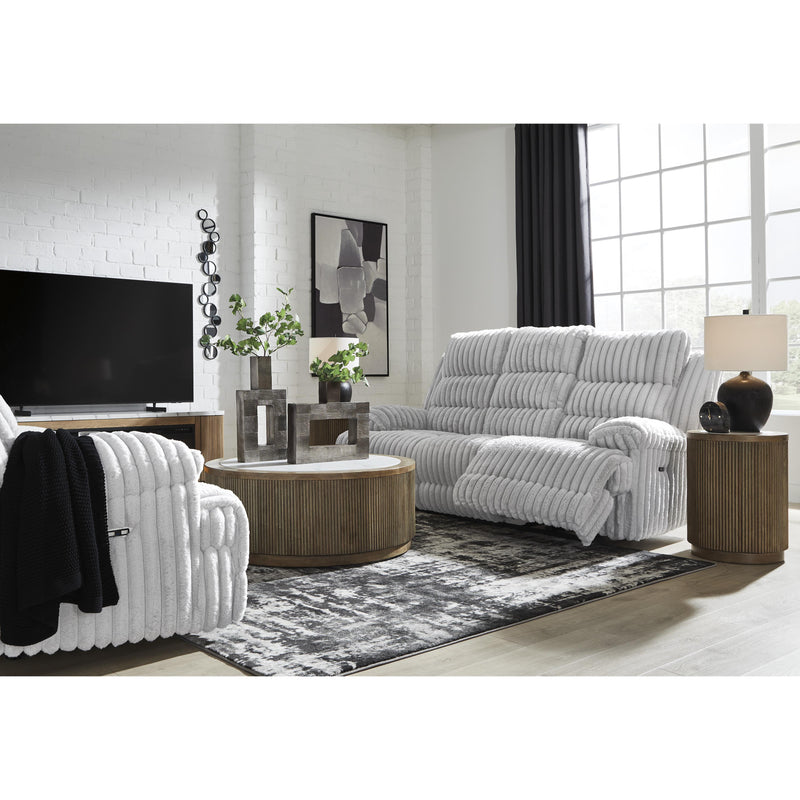  Signature Design by Ashley Rhines Falls PC4280496 Double Reclining Power Loveseat with Console IMAGE 11