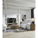  Signature Design by Ashley Rhines Falls PC4280496 Double Reclining Power Loveseat with Console IMAGE 12