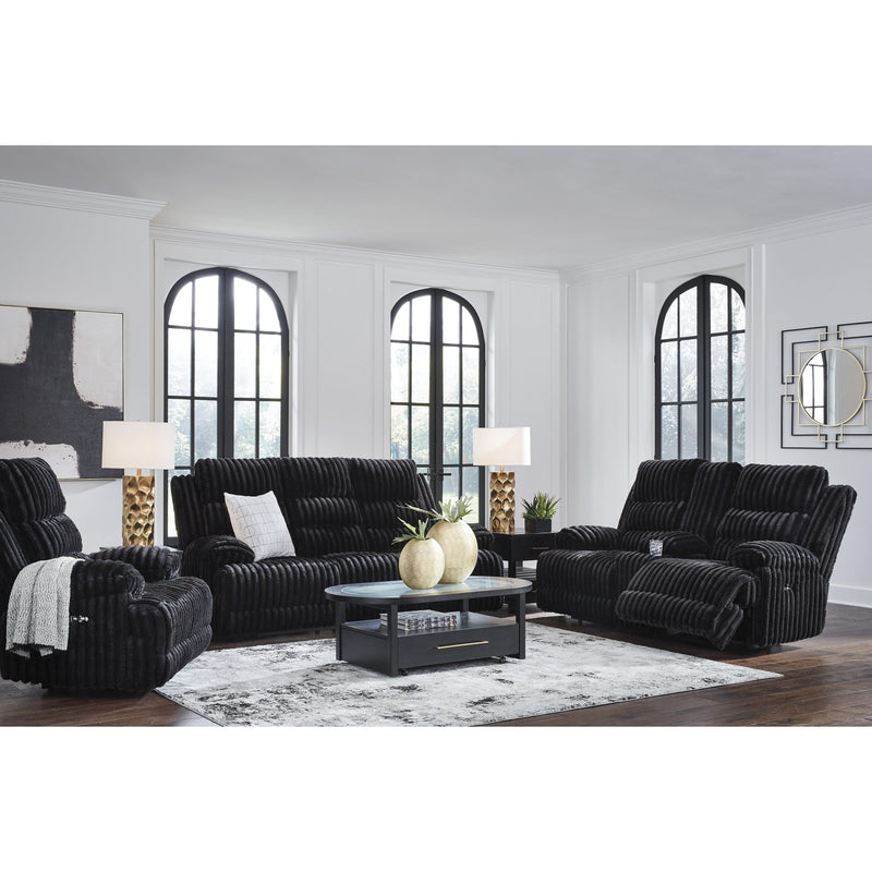  Signature Design by Ashley Rhine Falls PC4280596 Double Reclining Power Loveseat with Console IMAGE 13