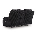  Signature Design by Ashley Rhine Falls PC4280596 Double Reclining Power Loveseat with Console IMAGE 3