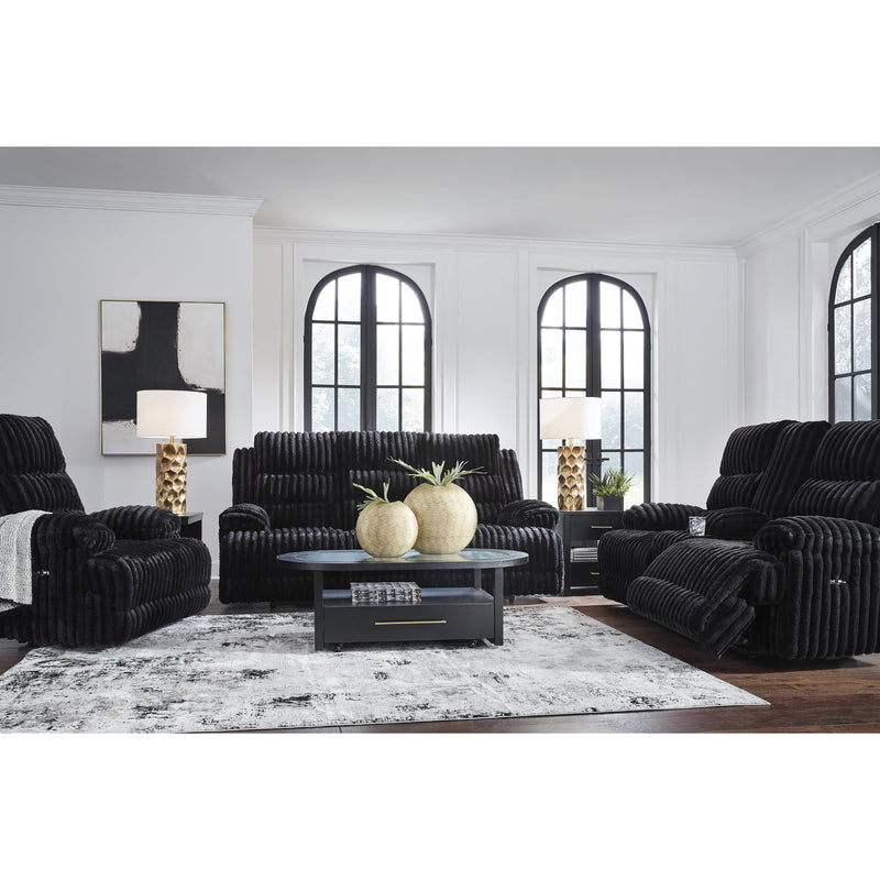 Signature Design by Ashley Rhine Falls PC4280596 Double Reclining Power Loveseat with Console IMAGE 7