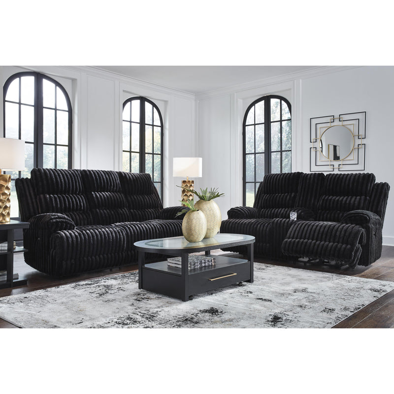  Signature Design by Ashley Rhine Falls PC4280599 Reclining Power Sofa with Drop Down Table IMAGE 10
