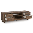 Signature Design by Ashley Zadilyn W3367-68 XL TV Stand with Fireplace Option IMAGE 2