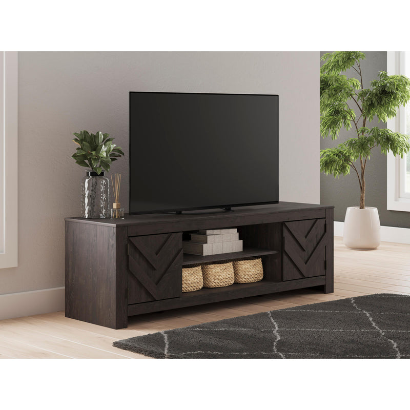  Signature Design by Ashley Cayboni W3789-68 LG TV Stand with Fireplace Option IMAGE 7