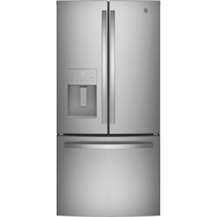 GE Profile 33-inch, 17.5 cu.ft. French-Door Refrigerator with FrostGuard™ Technology PYE18HYRCFS IMAGE 1