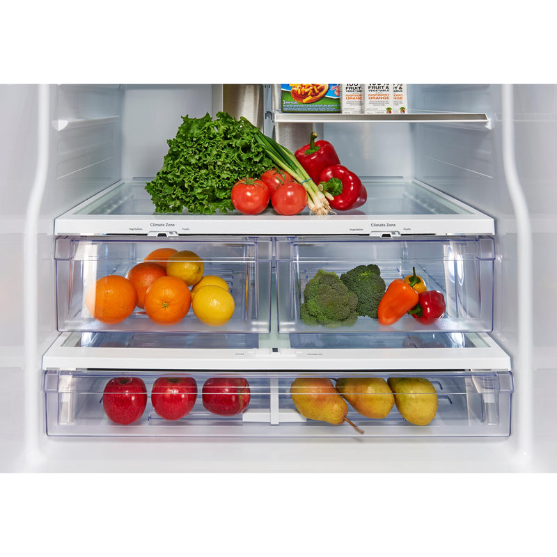 GE Profile 33-inch, 17.5 cu.ft. French-Door Refrigerator with FrostGuard™ Technology PYE18HYRCFS IMAGE 2