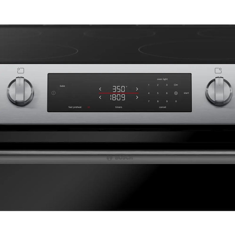 Bosch 30-inch Slide-in Electric Range with Convection Technology HEF1050MC IMAGE 9