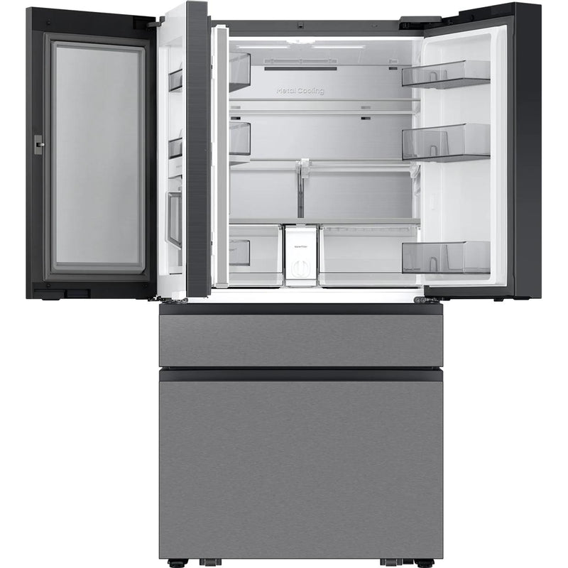  Samsung 36 Inch 23 Cu.Ft. Bespoke AI Counter Depth 4-Door French Door Refrigerator RF90F23BECRAA IMAGE 7