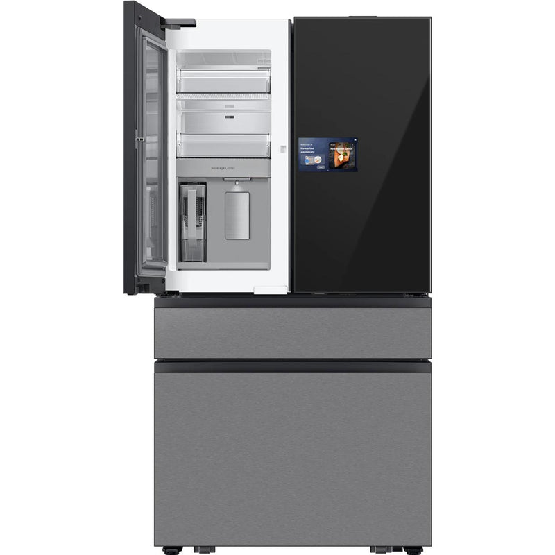  Samsung 36 Inch 23 Cu.Ft. Bespoke AI Counter Depth 4-Door French Door Refrigerator RF90F23BECRAA IMAGE 8