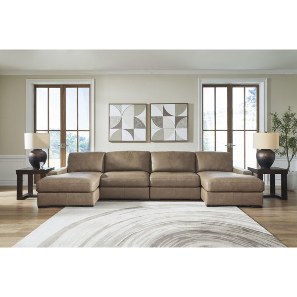  Benchcraft Veronella 76106S9 4 pc Double Chaise Sectional IMAGE 1