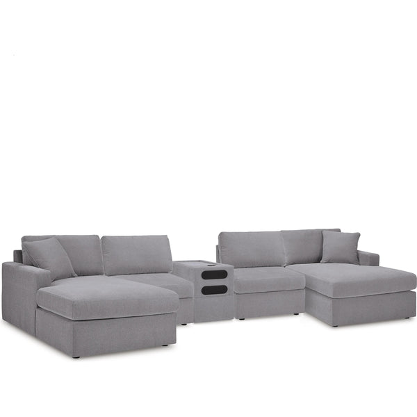 Signature Design by Ashley Modmax 92104S70 5 pc Sectional with Audio Console IMAGE 1