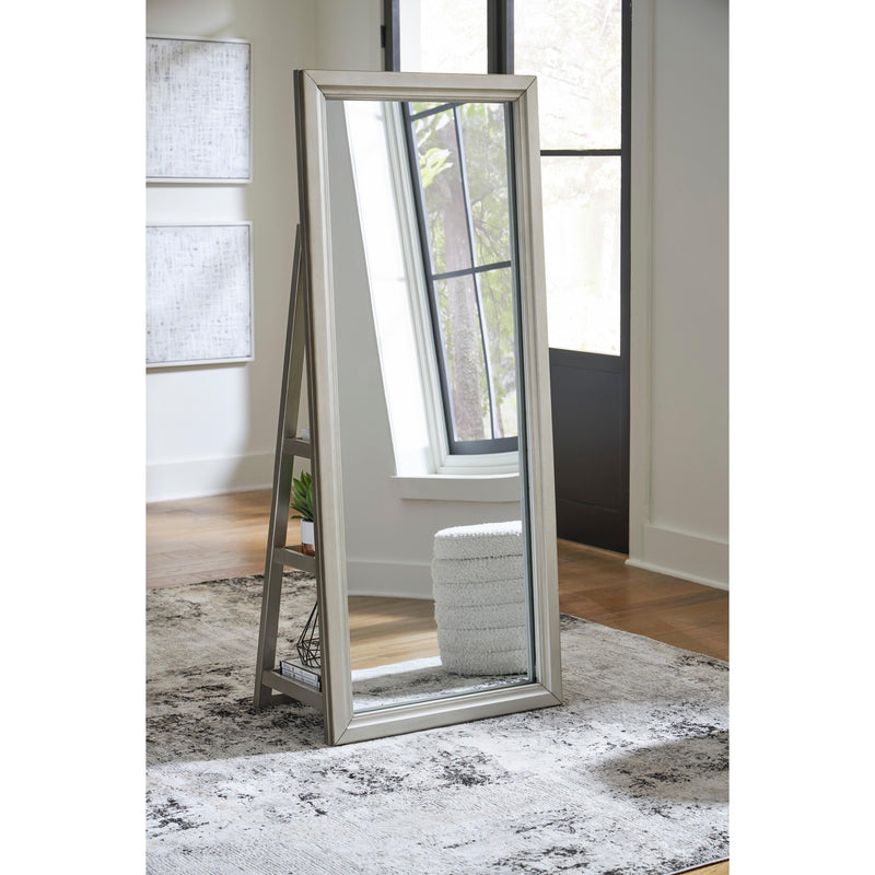  Signature Design by Ashley Evesen A8010380 Floor Standing Mirror/Storage IMAGE 4