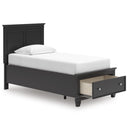  Signature Design by Ashley Lanolee B687B21 Twin Panel Storage Bed IMAGE 2