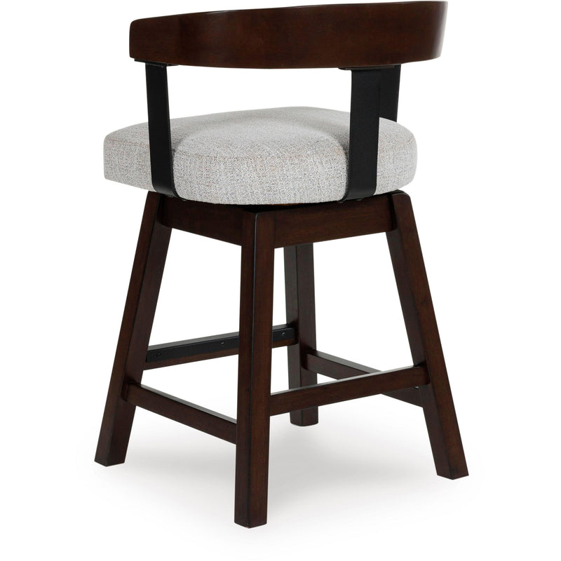  Signature Design by Ashley Haddigan D596-224 Upholstered Swivel Barstool IMAGE 4