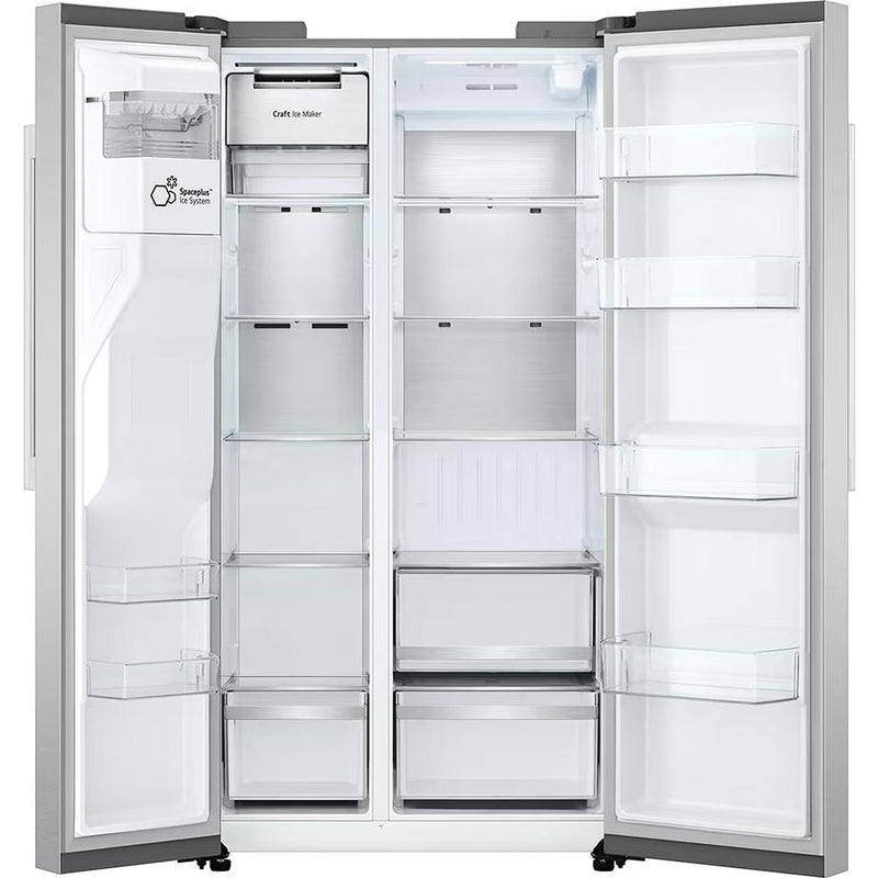  LG 36-inch, 27 cu.ft. Side-by-Side Refrigerator with Craft Ice® LL27T3530S IMAGE 2