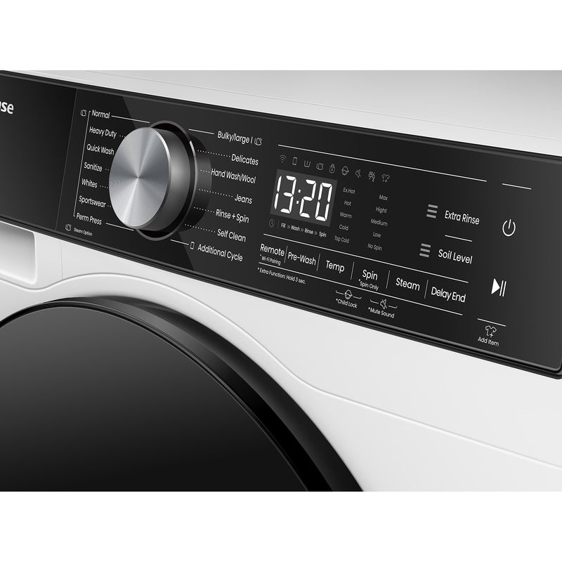  Hisense 3.1 cu.ft. Front Loading Washer with Steam Wash and Wi-Fi Enabled WF5S2845BW IMAGE 5