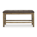  Signature Design by Ashley Urbinforte PCD592-09 Double Counter Upholstered Bench IMAGE 2
