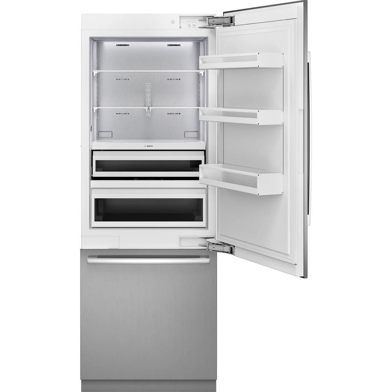  Bosch 30-inch, 16.5 cu.ft. Built-in Bottom Freezer with Wi-Fi Connect B30BB130SS IMAGE 2