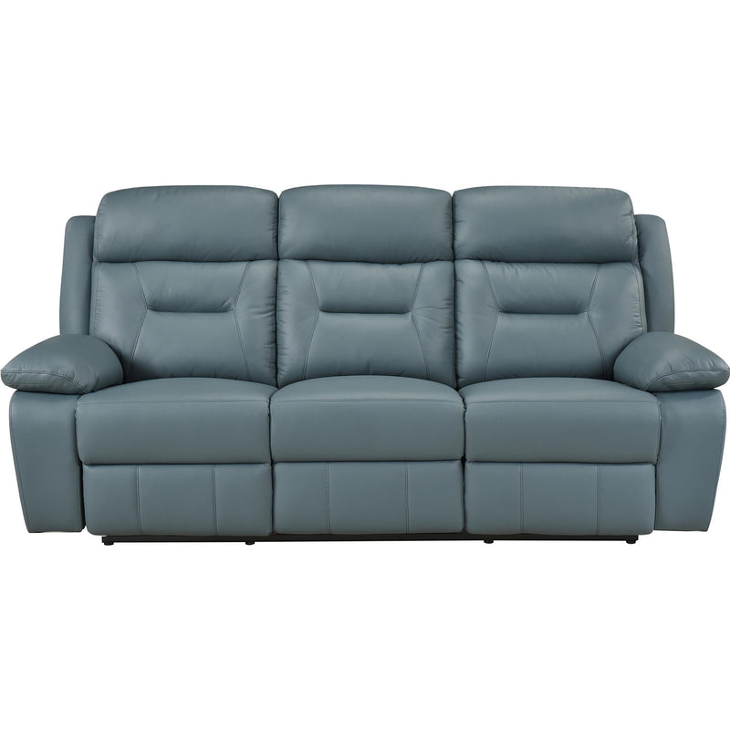  Mazin Furniture Laconia Power Reclining Leather Match Sofa 9629BGY-3PW IMAGE 2