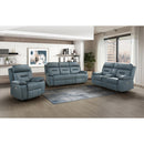  Mazin Furniture Laconia Power Reclining Leather Match Sofa 9629BGY-3PW IMAGE 4