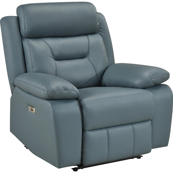  Mazin Furniture Laconia Power Glider Leather Match Recliner 9629BGY-1PWG IMAGE 1