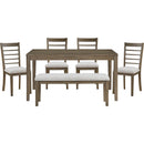  Mazin Furniture Emilia 6 pc Dinette 5987 IMAGE 2